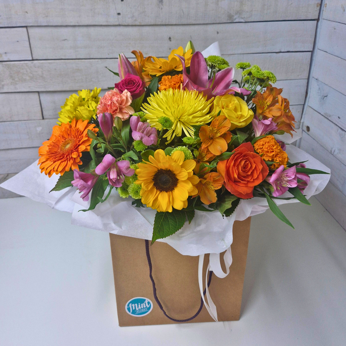 'YOU'RE MY SUNSHINE' Fresh Floral Bouquet Bag